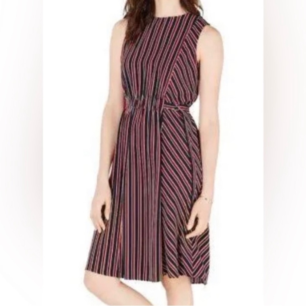Tommy Hilfiger Womens Striped Midi dress Size Large